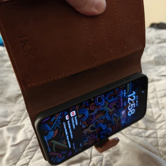 Handmade Genuine Leather iPhone wallet